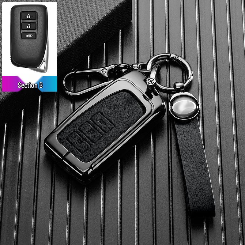 Metal Car Key Case for Toyota ES200, LX570, IS, ES, GX, RX, NX2000 (13th Gen)