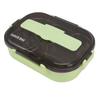 Lunch Container Box Stainless Steel Thermal Lunch Storage Box with Soup Bowl Chopsticks Spoon for Adults Children Green