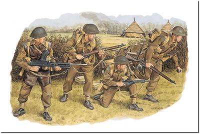 Platts Dragon WW2 British Infantry Northwest Europe 1944 Plastic Model DR6055 1/35 (People/Animals)
