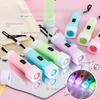 5/10Pcs Macaron Color Light LED Flashlights Keychain Torch Small Pocket Light Wedding Party