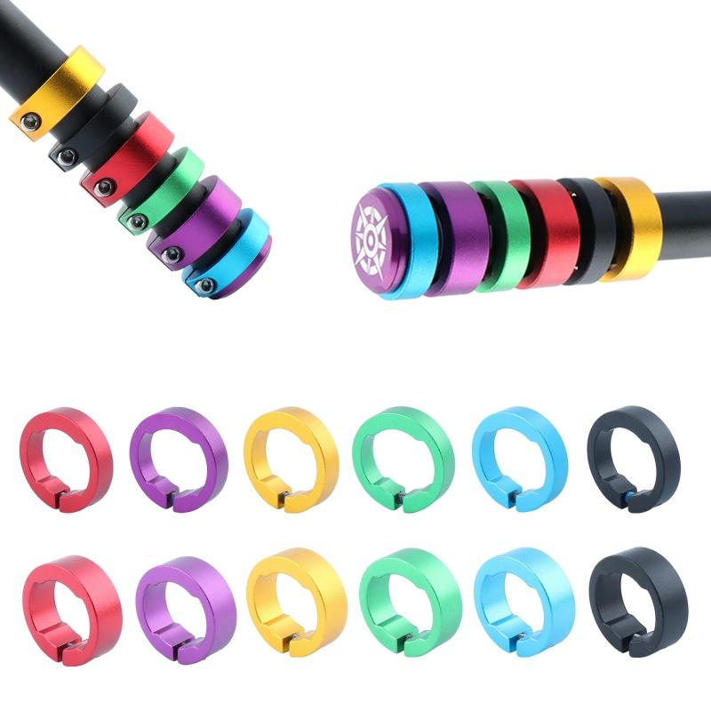 Fahrrad Fahrrad Lenkergriffe Sicherungsring Fahrradgriffe Sicherungsring Aluminiumlegierung 8mm für Fahrrad 22,2mm Lenkergriffe Ring