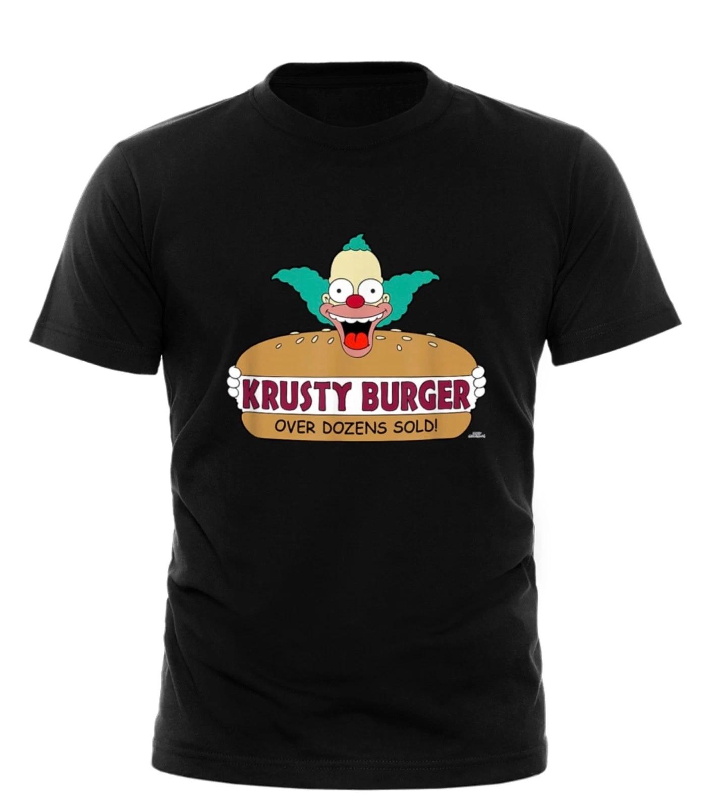 The Simpsons Krusty the Clown Burger T-Shirt all sizes unisex adult gift L