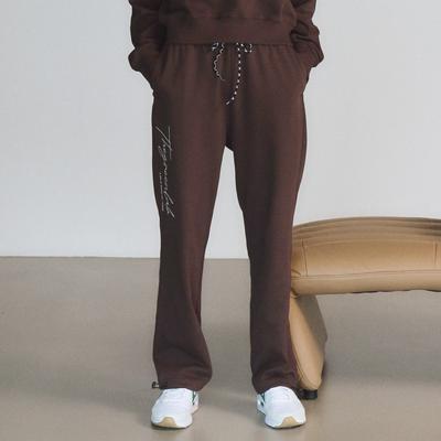 THE GREEN LAB Oversized String Jogger Pants [Brown]