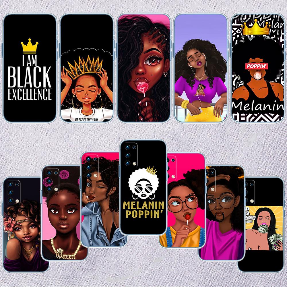 RP57 Poppin Black Girl Phone Case for Motorola Moto G40 G04 G05 One Ace Action Fusion + Plus Hyper Macro Vision Zoom