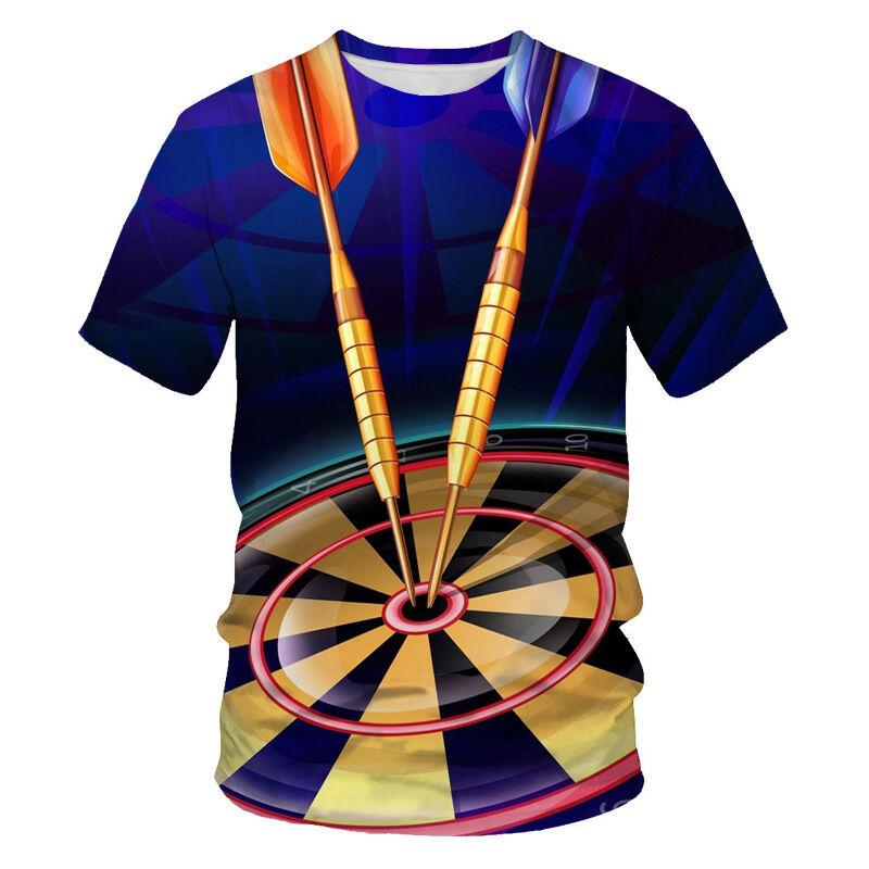 Graffiti Painting 3D Digital Print Men's Round Neck T-Shirt V-neck Short Sleeve Loose Fit Casual Wear Winter 2026