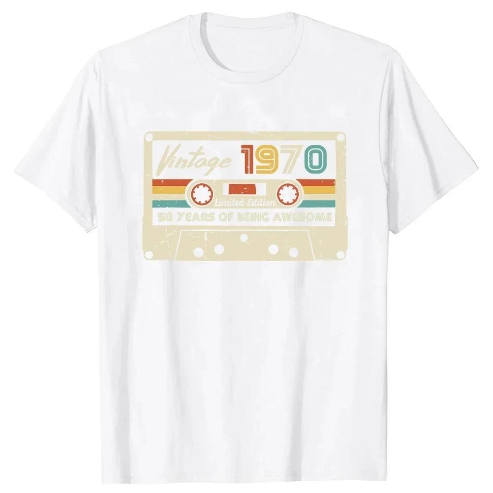 Graphic Birthday Gift Short Sleeved 54 Years Old Born in 1970 Shirt 54th Birthday Summer T-shirt Retro Vintage 1970 Tshirt