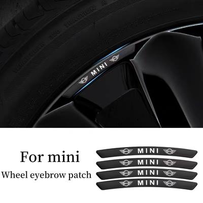 4PC Aluminium Emblem Badge For Mini Cooper Works JCW R56 R53 R55 R60 F55 F56 Car Wheel Rims Stickers Countryman Auto Accessories