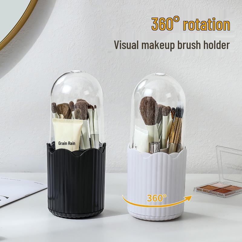 Makeup Brush & Lipstick Storage Tube – Dustproof, Multi-Function Desktop Organizer