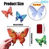 Vibrant Metal Butterfly Outdoor Wall Art 1/4Pcs Rustproof Decor for Garden Patio