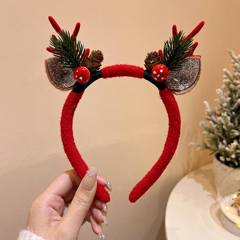 Mori Style Reindeer Antler Ears Christmas Hair Clip - Cute Kids' Hairpin Accessory