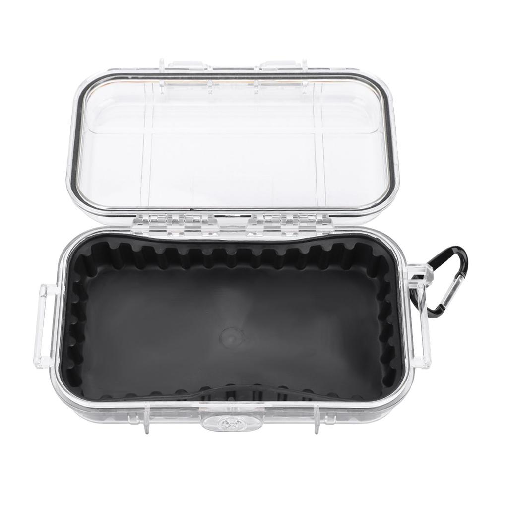 Outdoor Survival Shockproof Waterproof Storage Case Airtight Carry Box Container(Black)