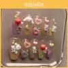 Colorful Candy Fake Nail Stickers Handmade And Removable Xs S M L Sizes