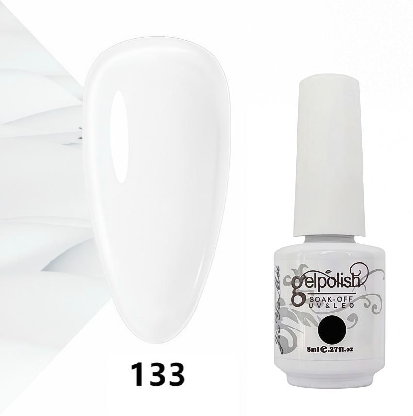 Amber Gel Polish Set: Gel Polish Manicure Kit with Whitening, Base Coat, and Sealer.