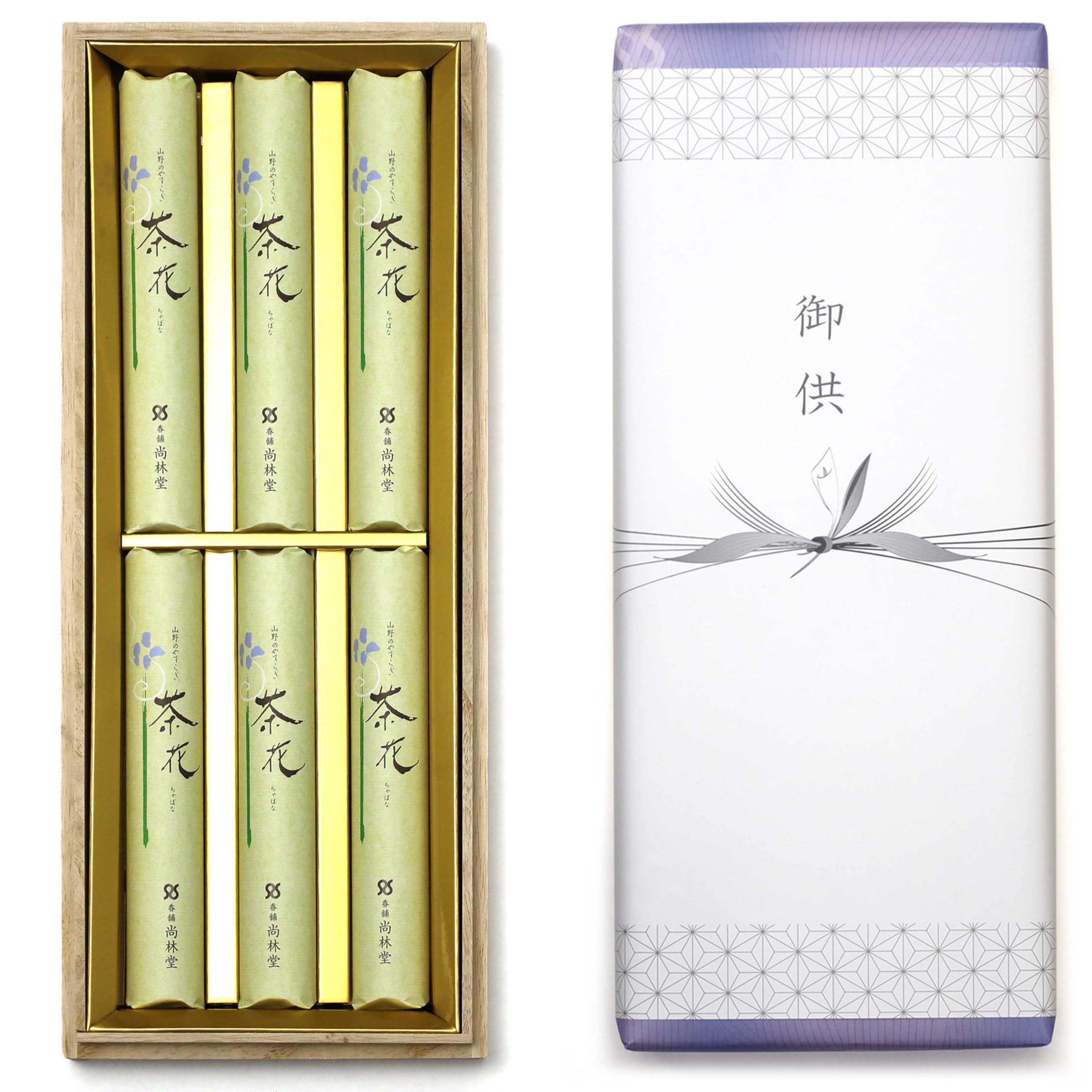 

Подарочный набор благовоний сочувствия, Шкатулка из древесины павловнии [Цветы чая, 6 палочек, Сандал, с внешней упаковкой], Сделано в Японии, Низкое выделение дыма, Идеально для