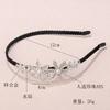 Crystal Alloy Flower Hairband, Anti-slip Headband Hairpin, Bridal Headpiece