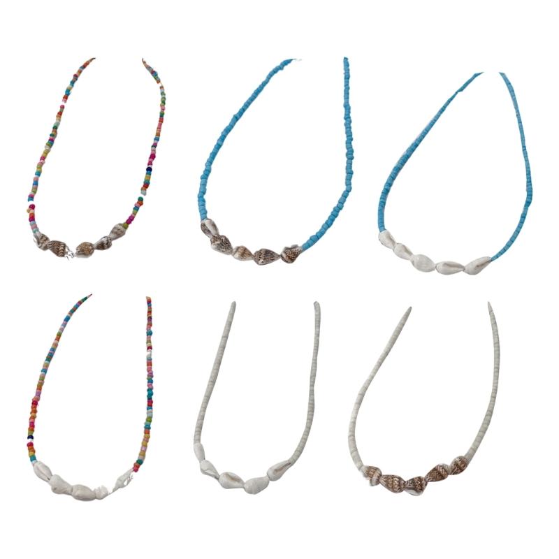 Elegante Perlenkette Einzigartiger Muschelperlen-Choker Schlüsselbein-Kette für Damen Modeschmuck Geschenk Dopamin-Kette