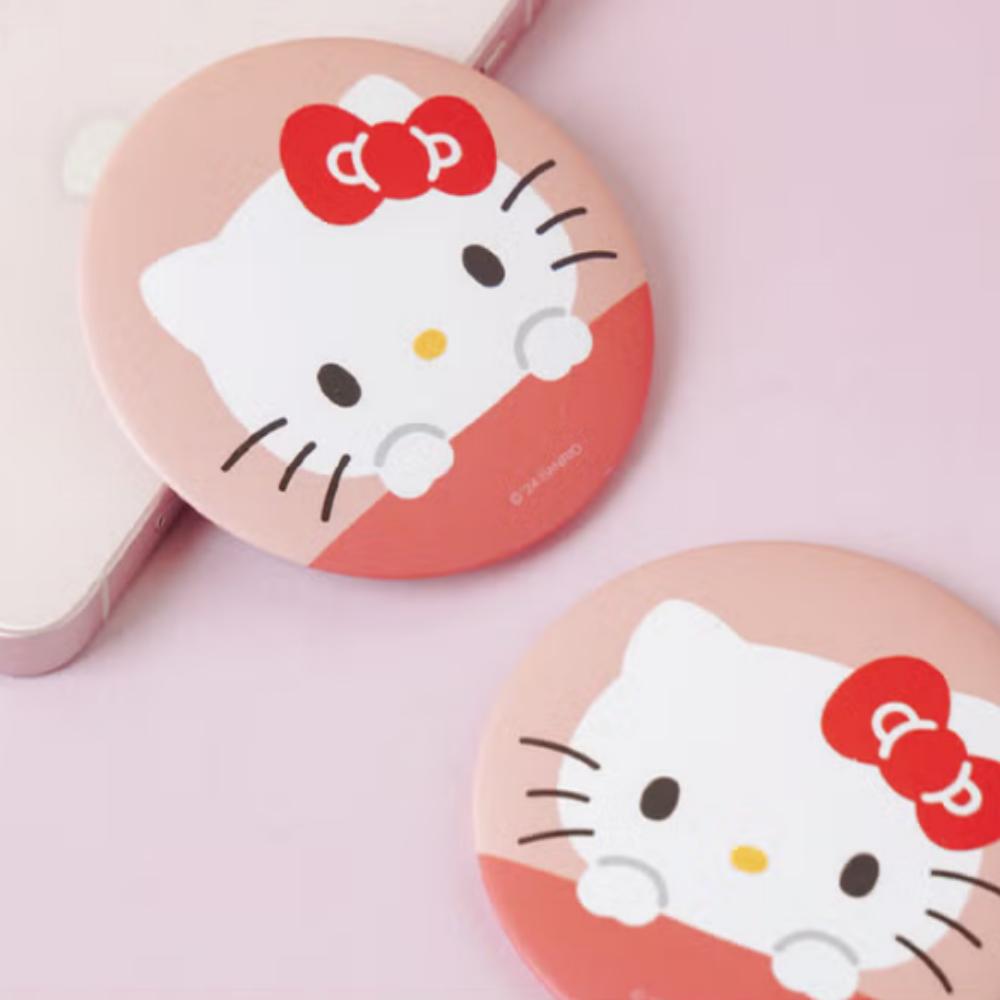 Hello Kitty Round Hand Mirror Pink
