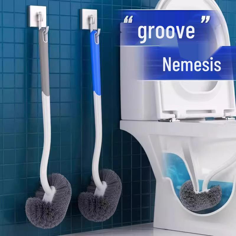 

All-Angle Long Handle Wall-Mounted Toilet Cleaning Brush for Bathroom синій