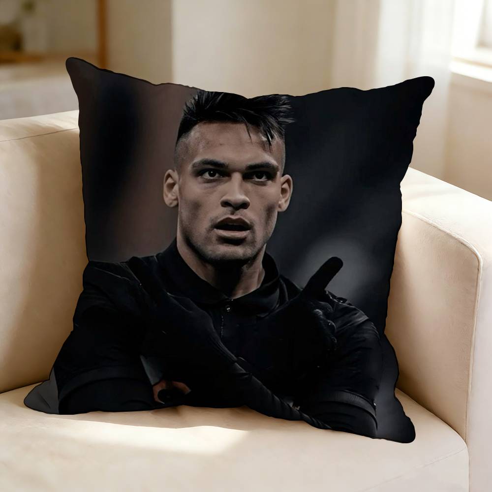 Fußballstar Lautaro M Martinez Kissenbezug Quadratisch Doppelseitig Sofakissenbezug Schlafzimmer Nachttischkissen