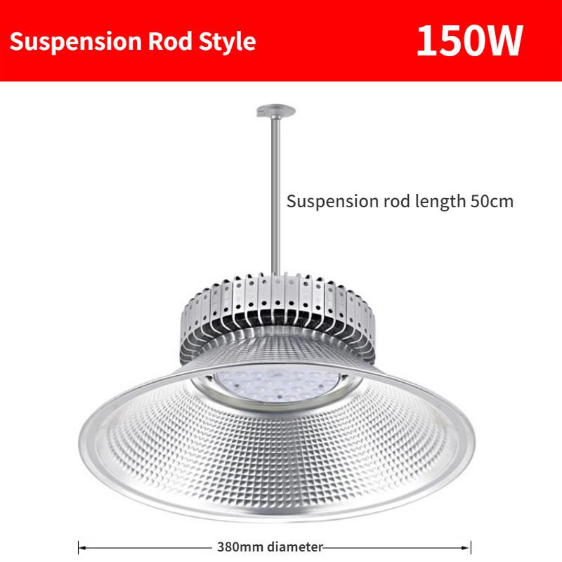 100W/150W/200W/250W/300W Waterproof Pendant Lamp Factory Lamp Industrial Mining Light Led Finned Energy-saving High Brightness Warehouse Lighting