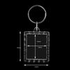 10 Acrylic Photo Holder Keyring Keychain