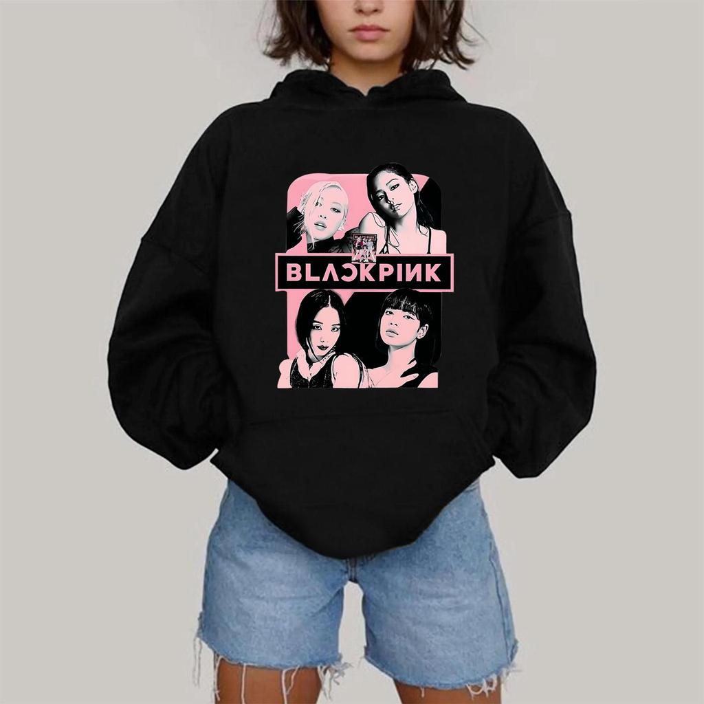 Damen Modisches Lässiges Kapuzen-Langarm-Sweatshirt mit Aufdruck