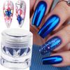 Xiaomi 1 Bottle Blue Chrome Mirror Nail Powder Metallic Nail Art Mirror Powder Shiny Dust Charms DIY Manicure Decoration Accessories