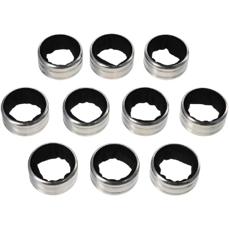 Stainless Steel Wine Bottle Collars Classy Wine Collar Drip Rings Simple and Durable Wine Drop Stoppers with Velvet Felt Inside 7