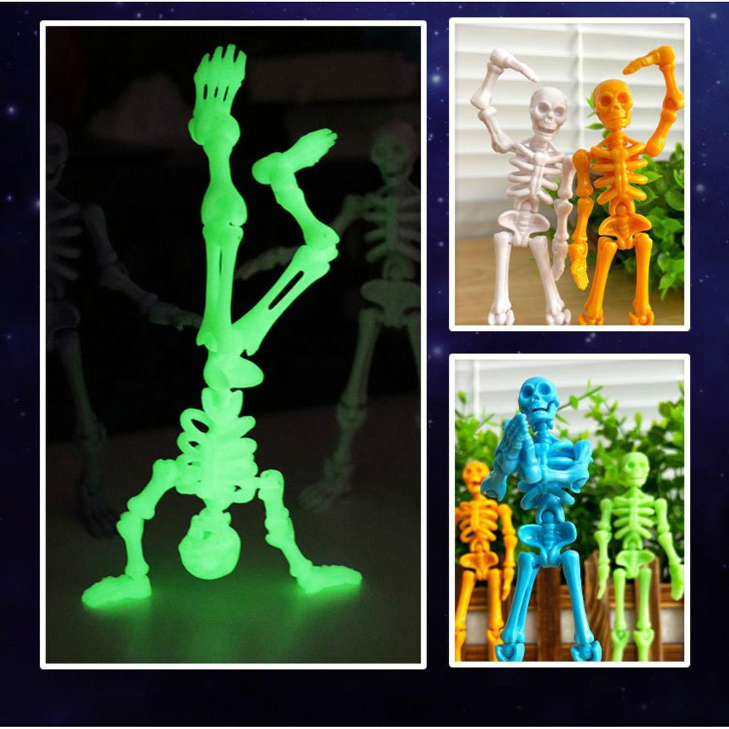 Skeleton Movable Model, Equipped With A Variety Of Weapons, Figures