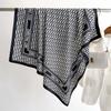 Fashion leopard print temperament scarf 91cm twill square scarf simple chain premium scarf versatile shawl autumn and winter headscarf