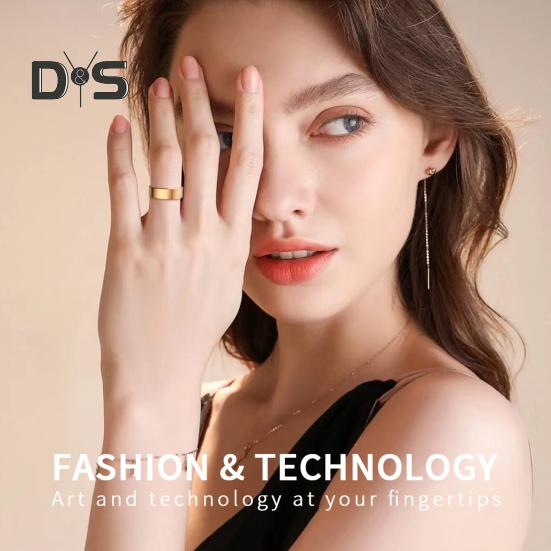 R02P Smart Ring Health Tracker IP68 Waterproof Fast Charging Sleep Monitor Fitness Tracking Bluetooth-compatible Smart Ring