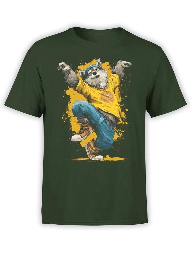 Breakdance Pup Tshirt Fun Hip Hop Dog Graphic Tee Unisex S