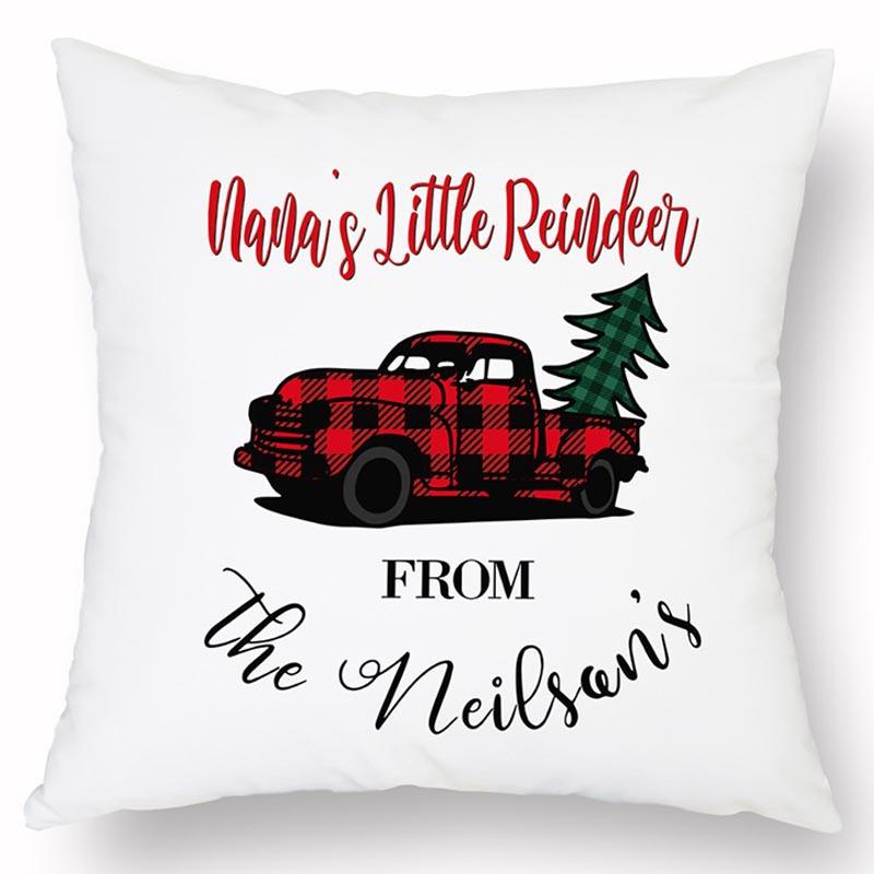 Νέα Χριστουγεννιάτικη Λινή Τυπωμένη Μαξιλαροθήκη Σπίτι Καναπές Σαλόνι Διακοπές Ανθεκτικό στη Βρωμιά Μαξιλάρι