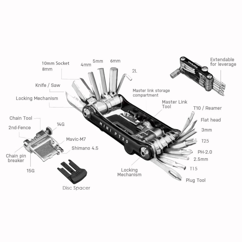 Topeak Mini P30 Gold (TOL44902)