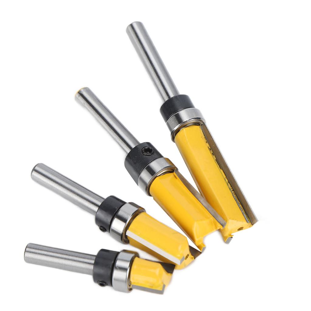 4Pcs Milling Cutter 14 Handle Shock Resistance High Toughness Positioning Accuracy Cutting Tools