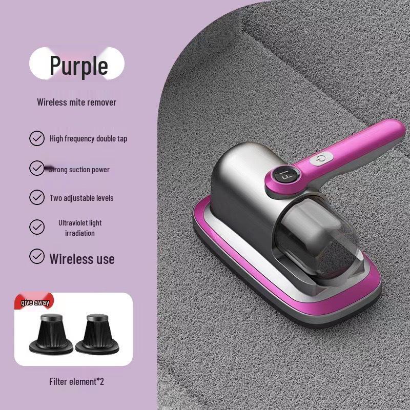 Handheld Wireless Ultrasonic Mite Remover with UV Sterilization and Powerful Suction