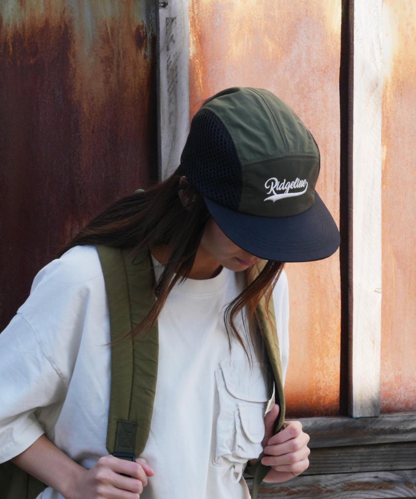 Lisjilain Oversized Two-Tone Mesh Nylon Camp Cap 103