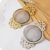 Double-layer Fine Mesh Tea Strainer Stainless Steel Filter Sieve Teaware Lace Tea Drain Useful Tea Infusers Kitchen Accessories