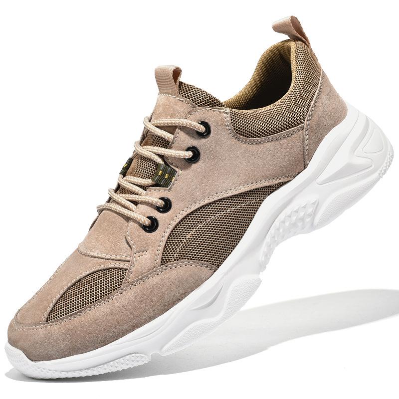 

Летняя обувь мужская весна 2025 новый тренд универсальная мужская повседневная спортивная обувь кожаная модная обувь ретро мужская обувь 45 хаки