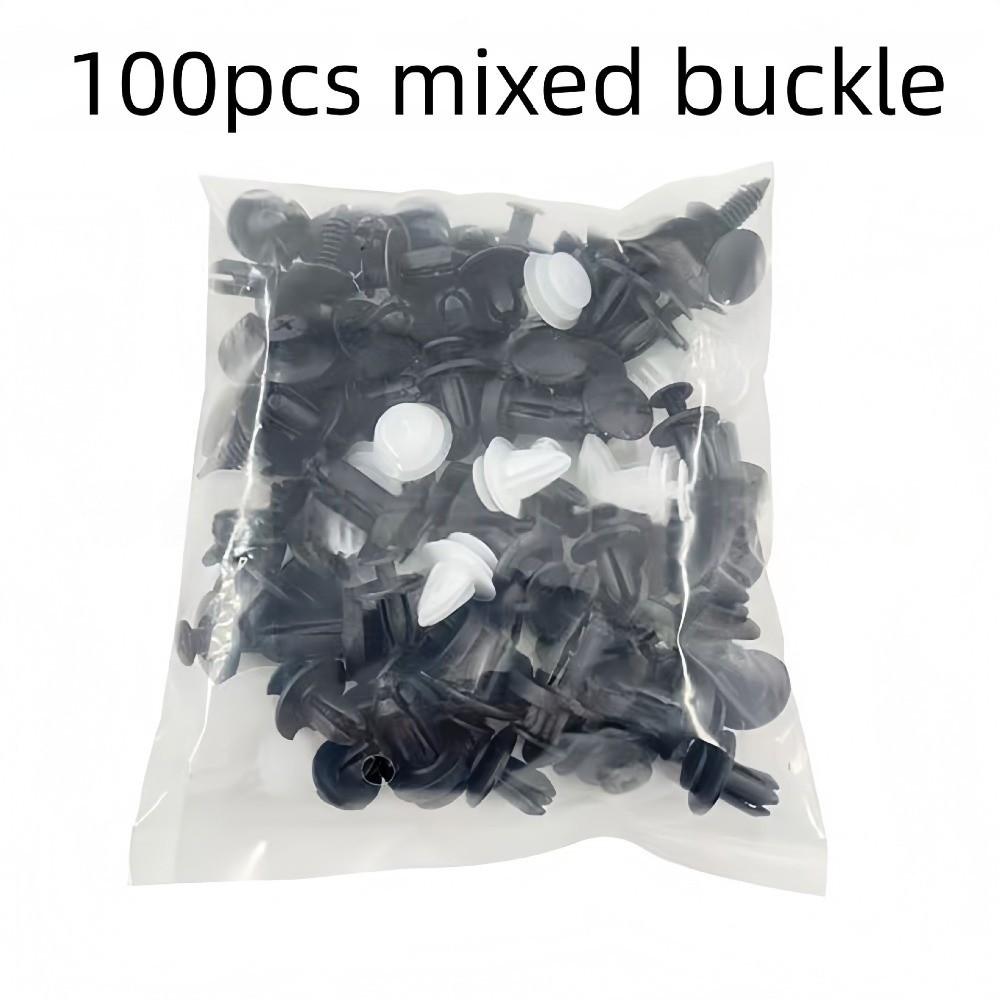 100pcs Push Retainer Pin Auto Fastener Clip Mixed Size Car Bumper Retaining Clips  Car Body