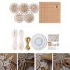 Wood Slices DIY Crafts Kit for Xmas Decor Ornaments DIY Macrame Wall Hanging