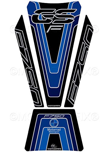 

MOTOGRAFIX Tank Pad for F750GS (2018-2019) Blue/Black MT-TB042BBK