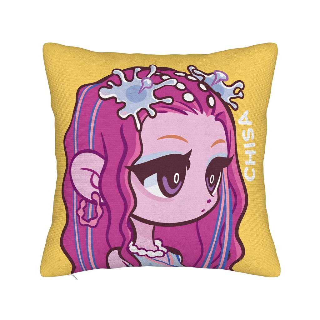 Pillow Cover Chisa Wuthering Wave  Kawaii Pillow Case For Living Room Sofa Pillowcases