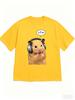 Fun Cartoons Graphic Unisexs Summer TShirt Cotton Oneck Shortsleeved Tee Tops Casual Unisex TShirt Oversized Tshirts Streetwear