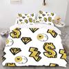 Dollar - Digital Printed Duvet Kit - Polyester - Bedroom Decor -1 Bed Cover +2 Pillowcase (no pillow core)