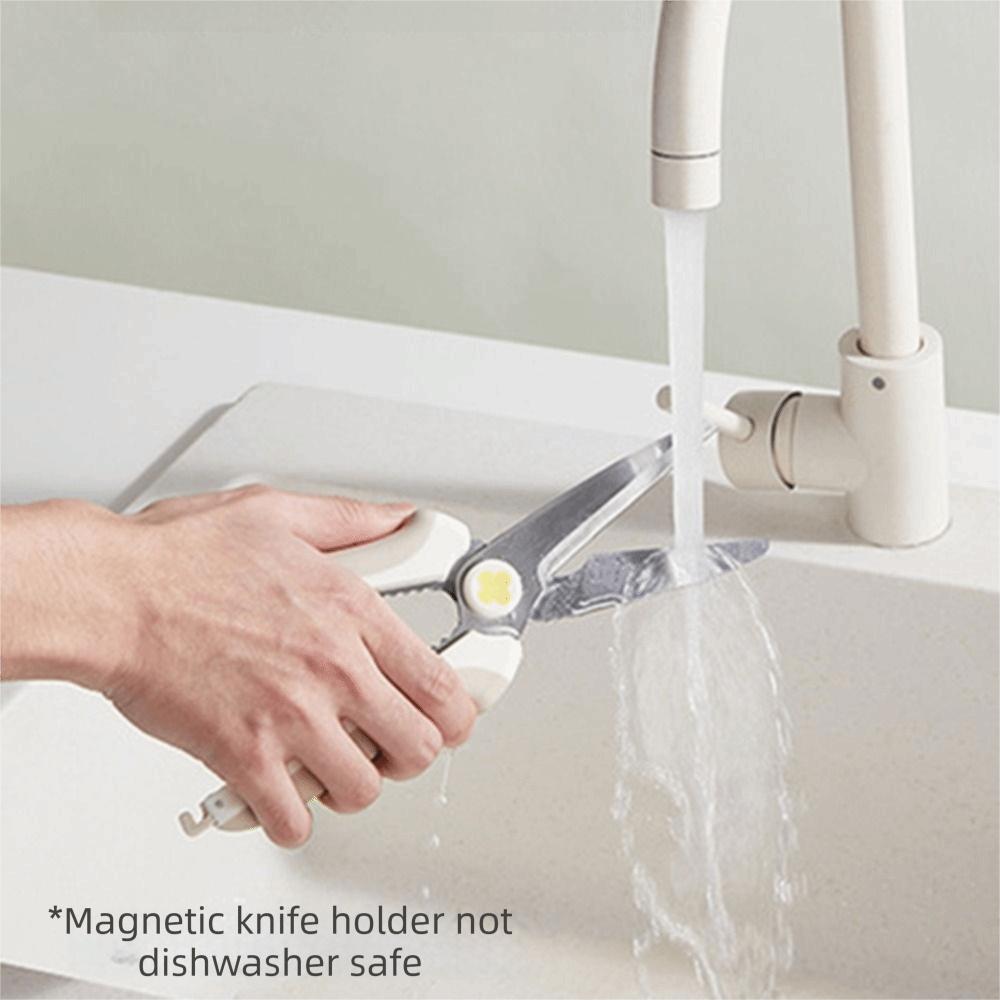 with Magnetic Cover Food Shears Stainless Steel Utility Scissors Kitchen Scissors Poultry