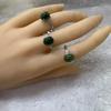Natural Hetian Jade Ring with Steel Openable Setting - Quality Inspected