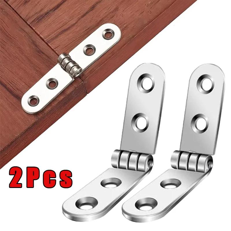 2 Pieces of 180 Degree Foldable Hinge Flip Screw Hinge Sewing Machine Cabinet Door Hinge Furniture
