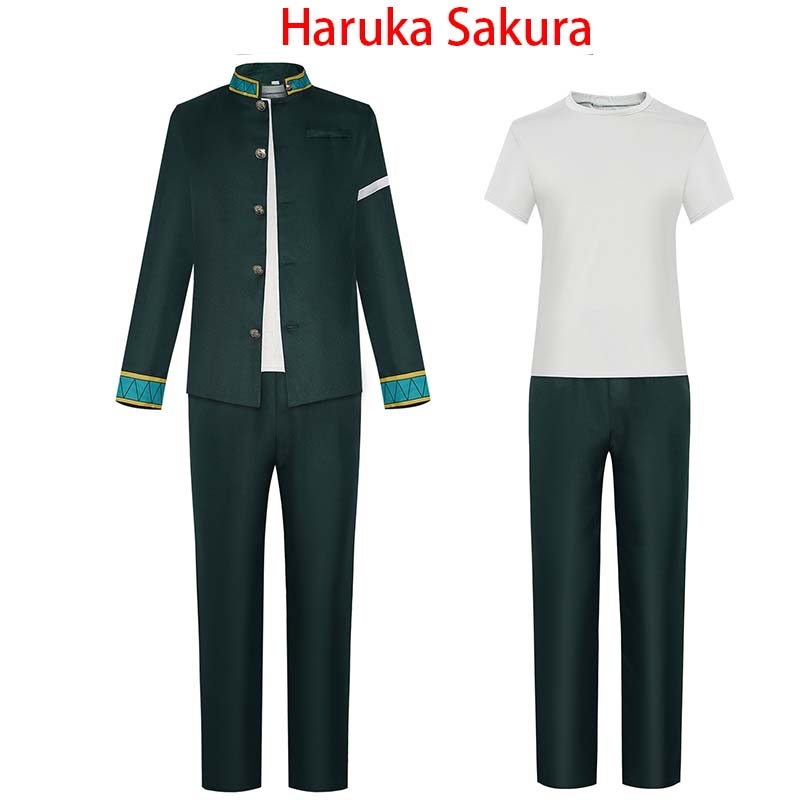 Anime Cosplay Costume Hayato Suo/hajime Umemiya/haruka Sakura/kyotaro Sugishita School Uniform For Comic Con