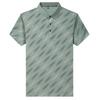 Short-sleeved Lead T-shirt Summer Thin Casual Half-sleeved Color Matching Lapel Polo Shirt Men's Dad Clothes